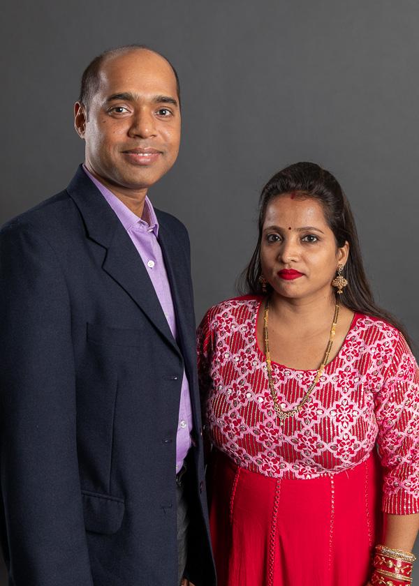 Dr. Sethy and his wife Vinita